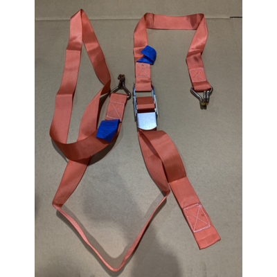 Lashing curtain strap 3.9m Red 750kg 1 part 50mm